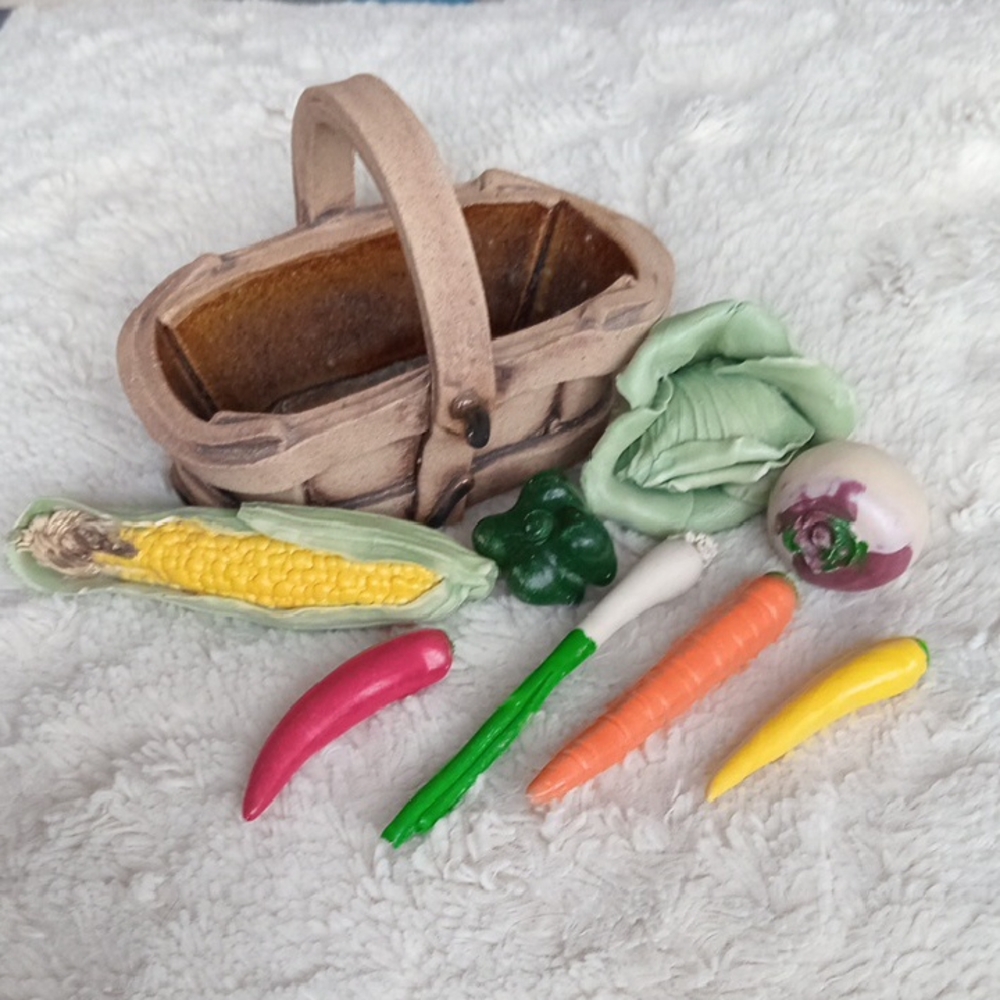 Ceramic Vegetable Basket By Saskatchewan Artist Carole Mclean